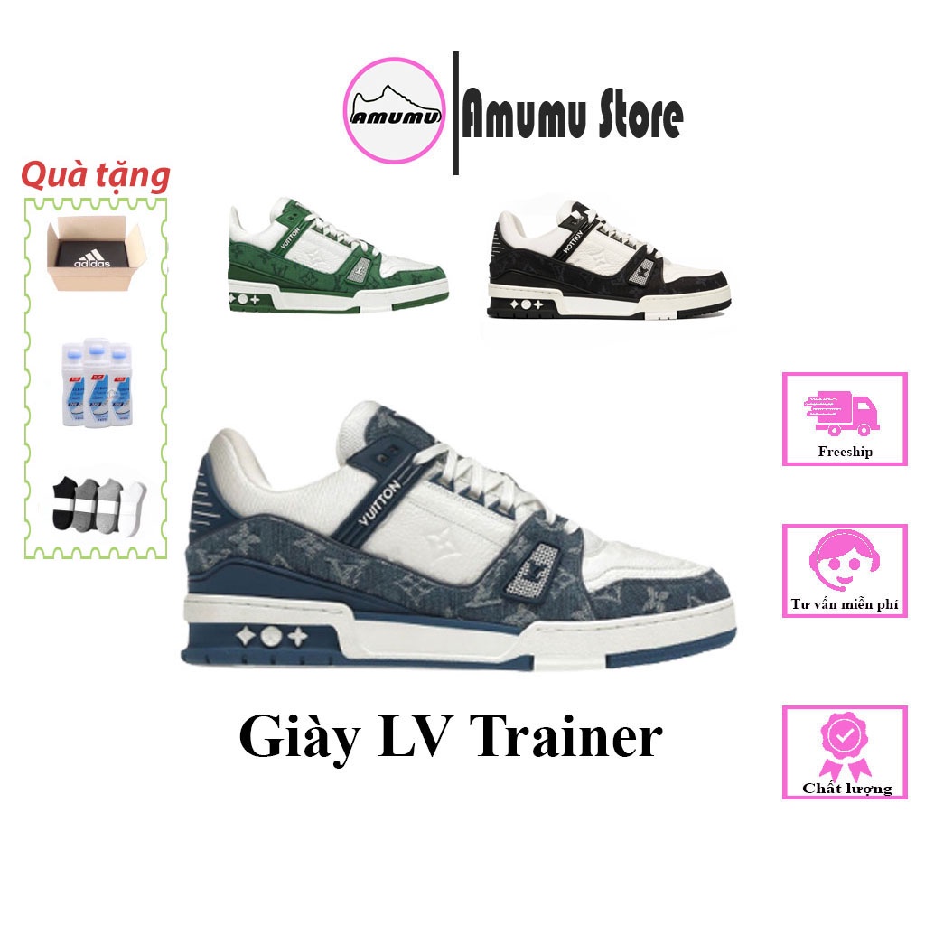 Giày LV trainer luôn vui tươi eo vì mạnh mẽ sang trọng hàng siêu cấp full size nam nữ Amumu store