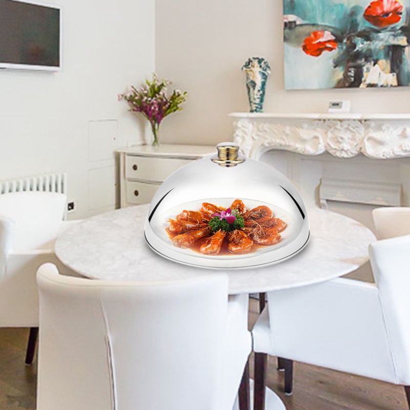 Lồng Bàn Đậy Thức Ăn Bằng Thép Không Gỉ Cao Cấp Ốp