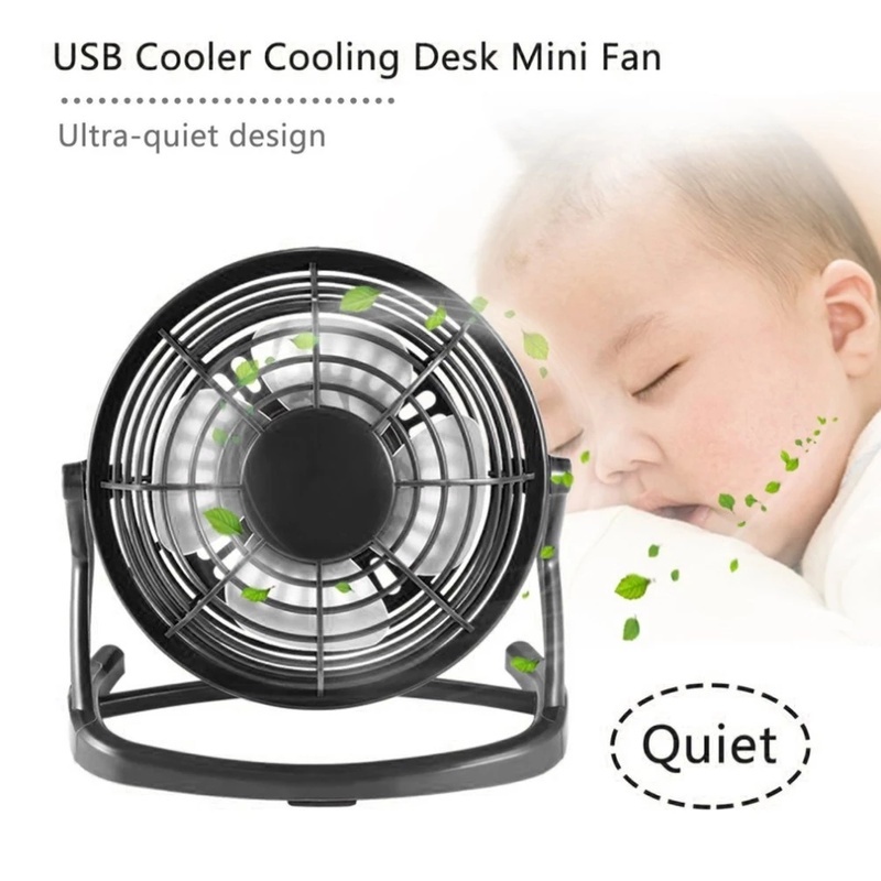 Quạt USB Mini Xoay 360 Độ Siêu Êm Thời Trang Mùa Hè Tiện Dụng ° Máy Làm Mát Không Khí Để Bàn Xoay Được Cho Văn Phòng/Phòng Ngủ/Ngoài Trời