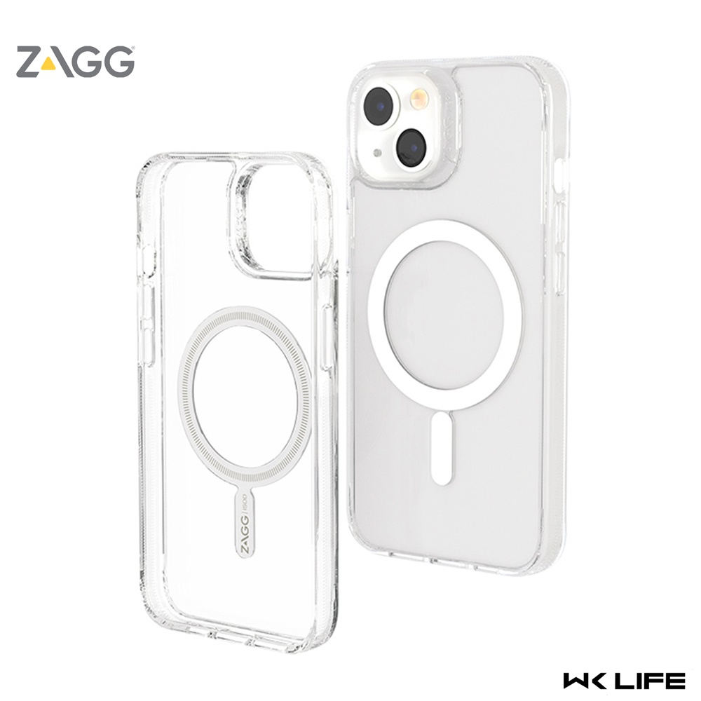 Ốp Trong Suốt Zagg Clear Snap Hỗ Trợ hỗ trợ sạc không dây Cho 13 / 14 Pro Max