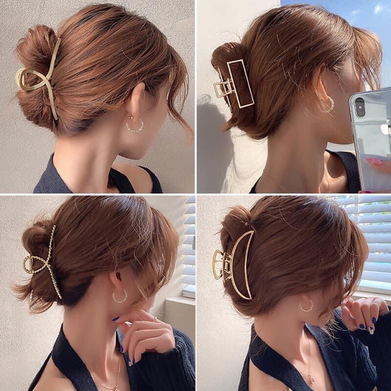 Kẹp tóc kim loại phong cách Hàn Quốc size to,nhiều mẫu