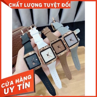 Đồng hồ nữ Guou mặt vuông dây silicone cao cấp, phong cách thời thượng bảo hành 12 tháng