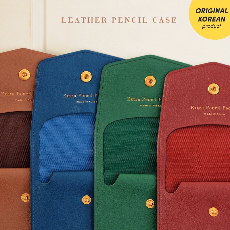 [NEW COLOR] Ví đựng viết - Leather Pencil Case