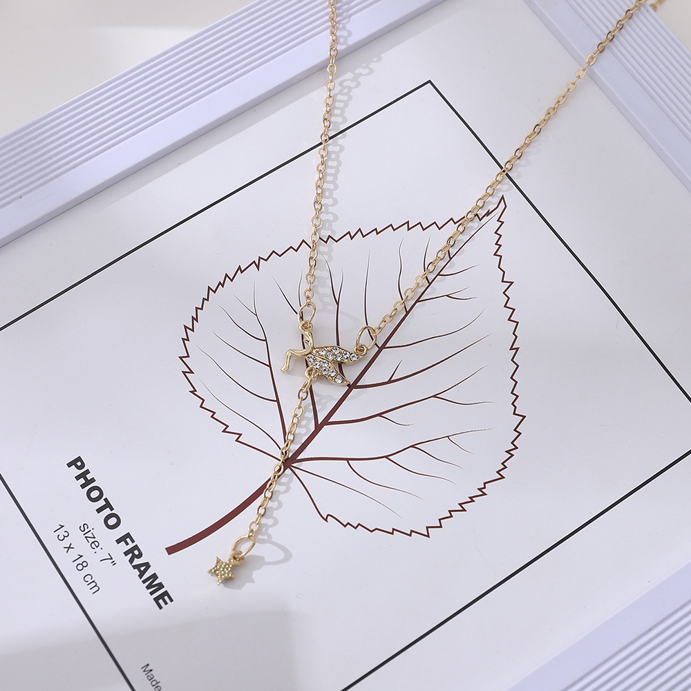 Vòng cổ Hợp Kim Mặt Hình Thiên Thần Đính Đá Thời Trang Cho Nữ