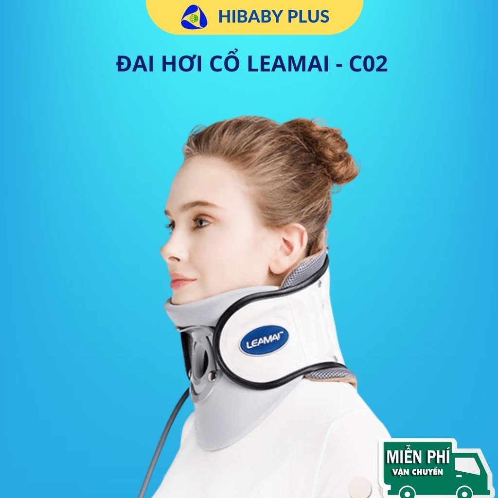 Đai hơi cổ Leamai C02/C03 Đai hơi đïềü tr.ị thoái hóa đốt sống cổ và thoát vị, hỗ trợ giảm áp lực vùng cổ bị đau.