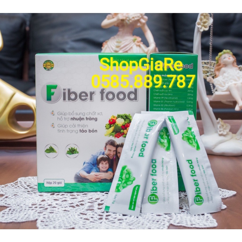 Fiber Food bổ sung chất sơ giảm tình trạng táo bón, bé bị tiêu chảy, đầy bụng, khó tiêu, rối loại hệ vi sinh