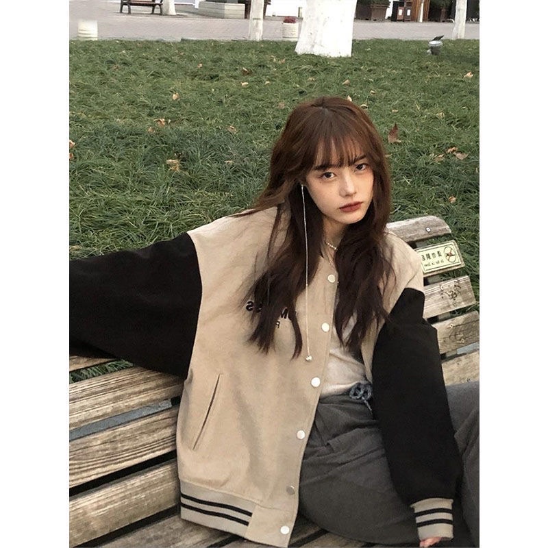 Áo BomBer Nỉ Nhung Hoạ Tiết Năng Động Kèm Ảnh Thật