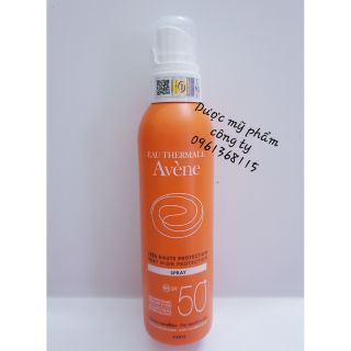 (962k) Hàng cty Kem chống nắng dạng xịt Avene spf 50 200ml