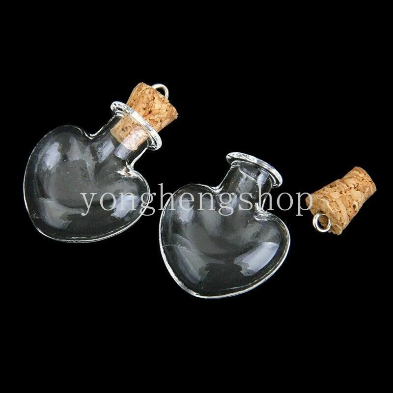 Set 10 Lọ Thủy Tinh mini Có Nút Chai Thủy Tinh Đựng Điều Ước diy Đa Ứng Dụng