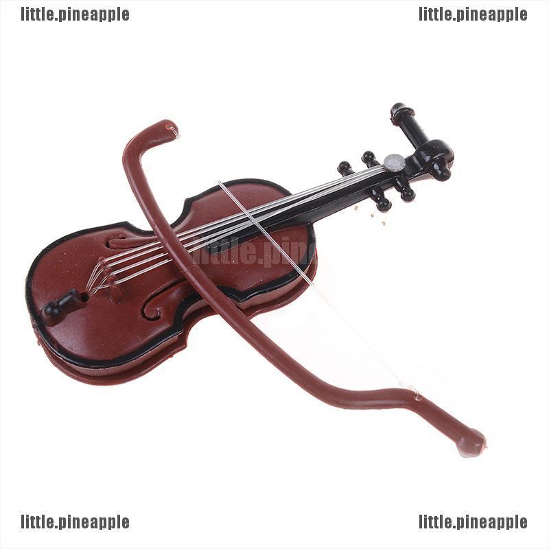 Set 2 Mô Hình Đàn Violin Mini Trang Trí Nhà Búp Bê