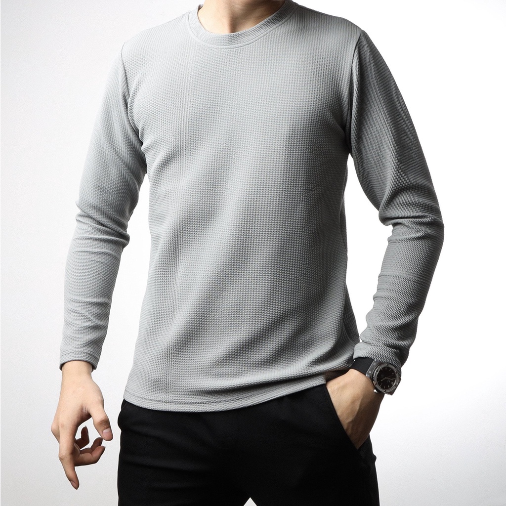 Áo thun nam cổ tròn tay lỡ WOO chất vải cotton tổ ong co giãn thoải mái phôi layer 2 lớp mẫu mới trẻ trung năng động