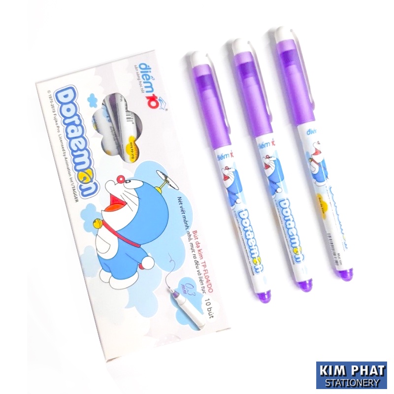 Bút dạ kim FL-04 Beebee Doraemon đầu bi 0.3mm màu tím