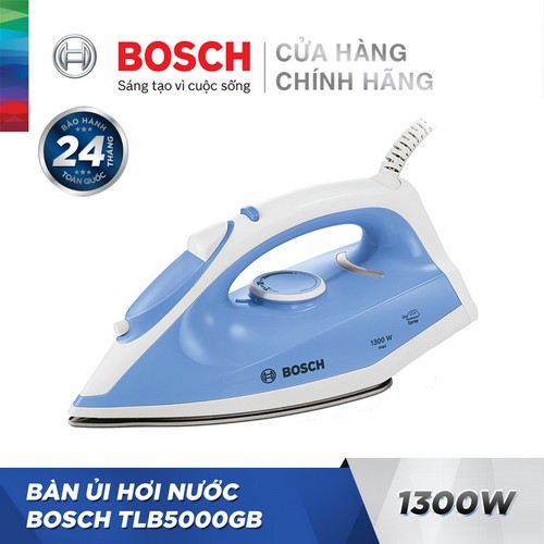 [CHÍNH HÃNG] Bàn Ủi Hơi Nước Bosch TLB5000GB (1300W) Giá Đại Lý Cấp 1, Bảo Hành Tại TTBH Toàn Quốc