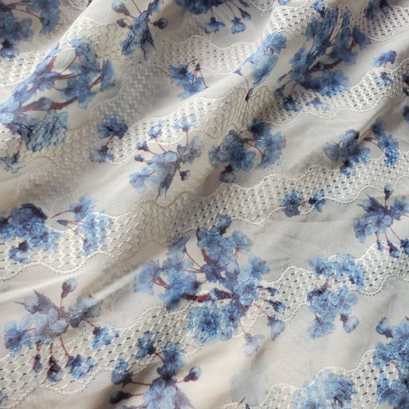 Vải von thêu in hoa