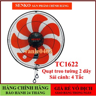 [ CHÍNH HÃNG] Quạt senko🚚FREESHIP🚚ĐẶT HÀNG GIAO TRONG NGÀY🚚Quạt treo tường senko TC1622