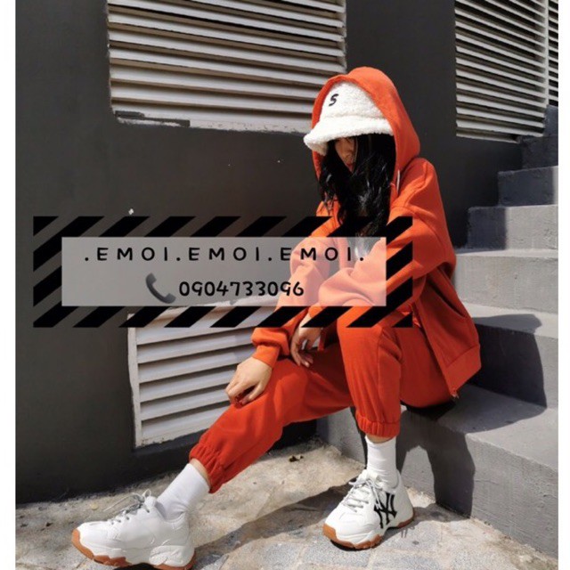 [Ulzzang Fashion] Áo khoác nỉ có mũ phong cách hàn quốc [100% ảnh thật]