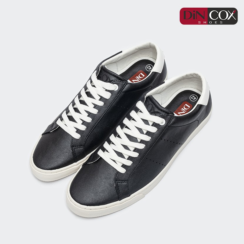 Giày Sneaker Da Nam Dincox C15 Black/White Sang Trọng Tinh Tế