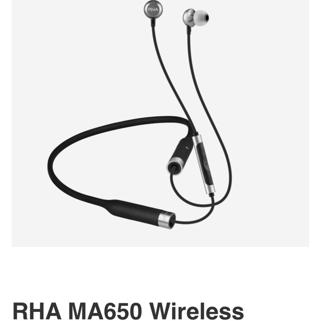 Tai nghe RHA MA650 In-ear Đen, 3.5mm Jack thẳng, Trọng lượng 33g