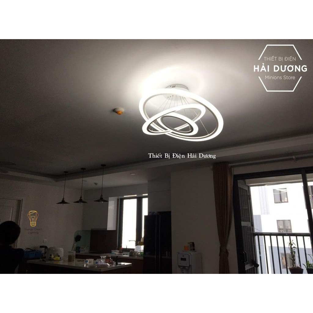 Đèn Thả Trần Không Gian Led TBD899 Hình Tròn 3 Vòng Thiên Hà - 3 Chế Độ Ánh Sáng - Tăng Giảm Ánh Sáng - Điều Khiển Từ Xa