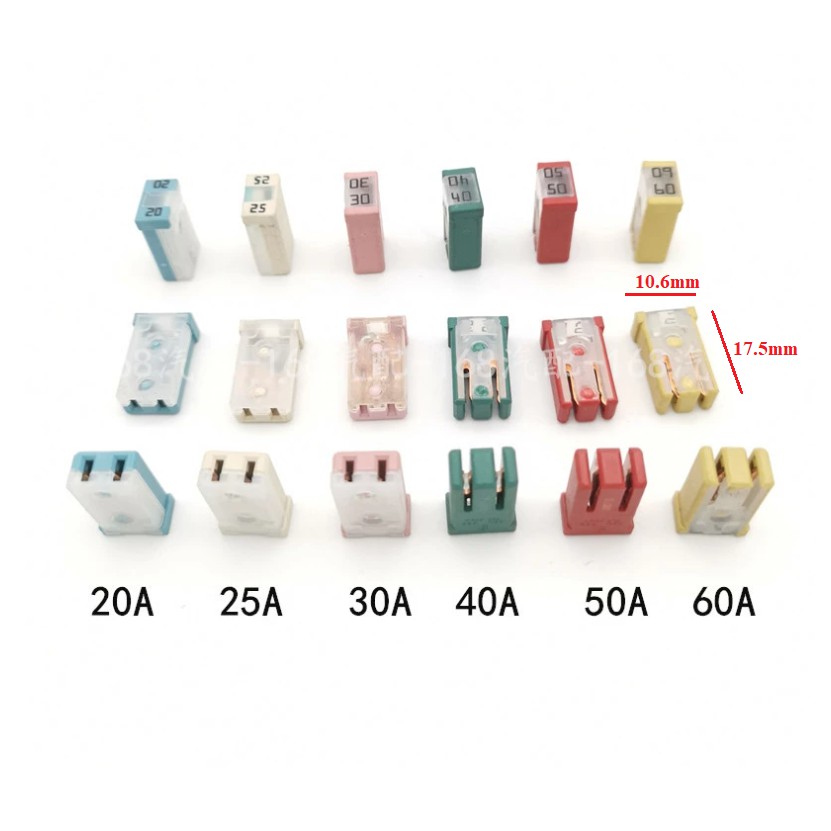 Cầu chì Lite 695 10.6x17.5mm hàng bãi (20A, 30A, 40A, 50A, 60A)