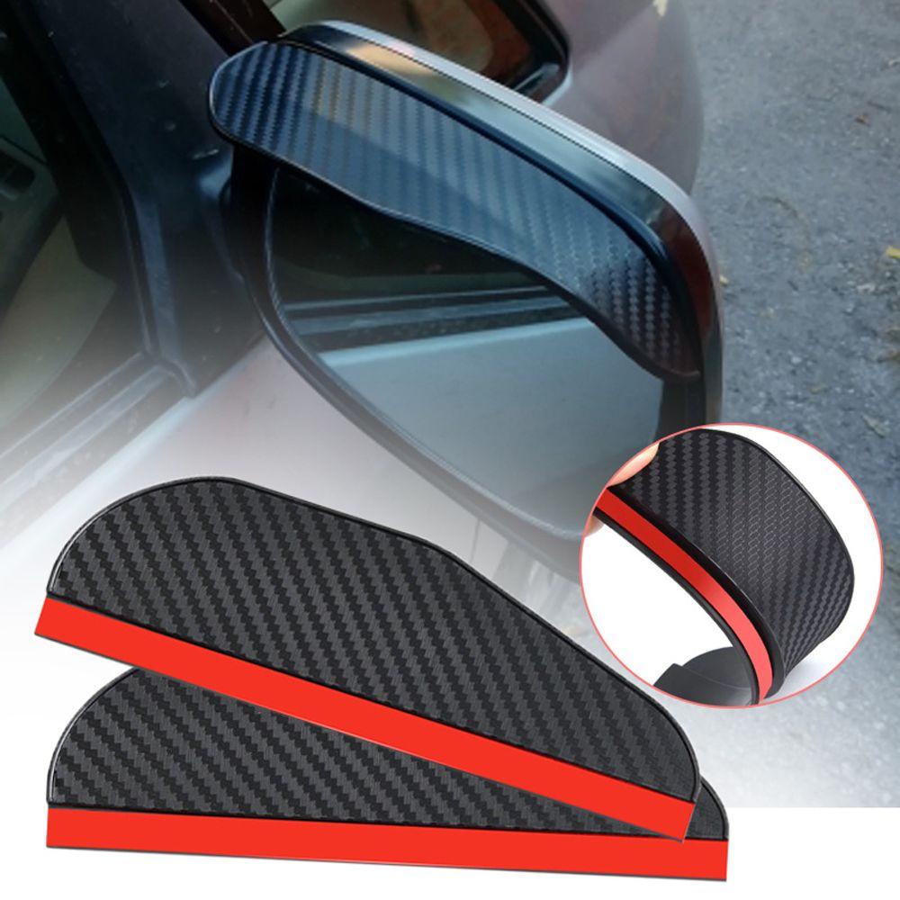 Bộ 2 Miếng Dán Bảo Vệ Kính Chiếu Hậu Xe Hơi Bằng PVC Sợi Carbon Thông Dụng