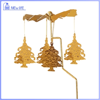 Đế để nến hình vòng quay ngựa gỗ sáng tạo