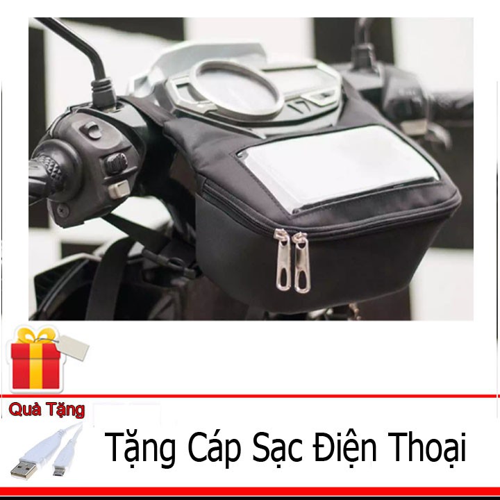 [Tặng Cáp Sạc Điện Thoại] Túi treo xe máy chuyên dùng SUNHA dùng xem bản đồ xe máy, xe ôm công nghệ Grab,SUNHA SH 079