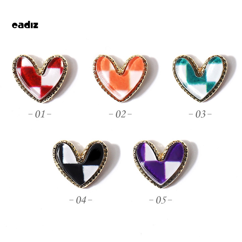 [Hàng mới về] Phụ kiện trang trí móng tay hình trái tim đính đá quý nhân tạo trang trí móng nghệ thuật