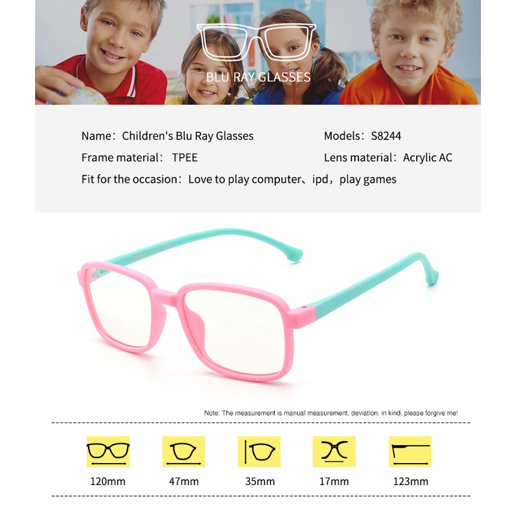 Mắt Kính Bằng Silicone Chống Ánh Sáng Xanh Cho Trẻ Em