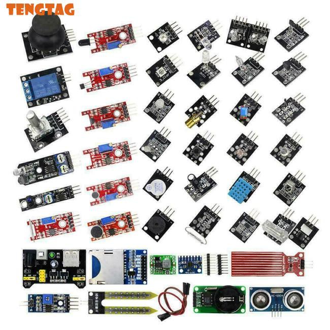 For Arduino 45 in 1 Sensors Modules Starter Kit Better Than 37in1 Sensor Kit 37 in 1 Sensor Kit Uno R3 Mega2560