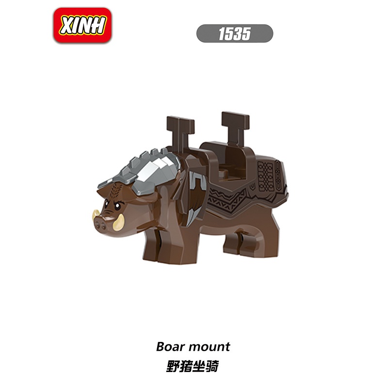 Mô hình nhân vật lắp ráp hình cừu có sừng cho bé