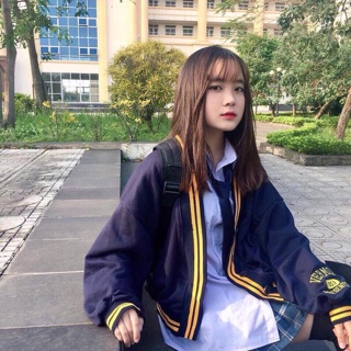 ÁO KHOÁC NỈ DÁNG BÓNG CHÀY