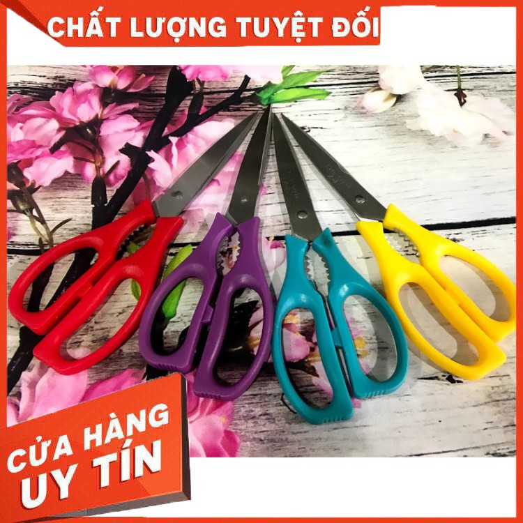 Kéo Đa Năng Cán Lệch Nhiều Màu,kéo cắt tay kiểu lệch giá rẻ màu ngẫu nhiên.