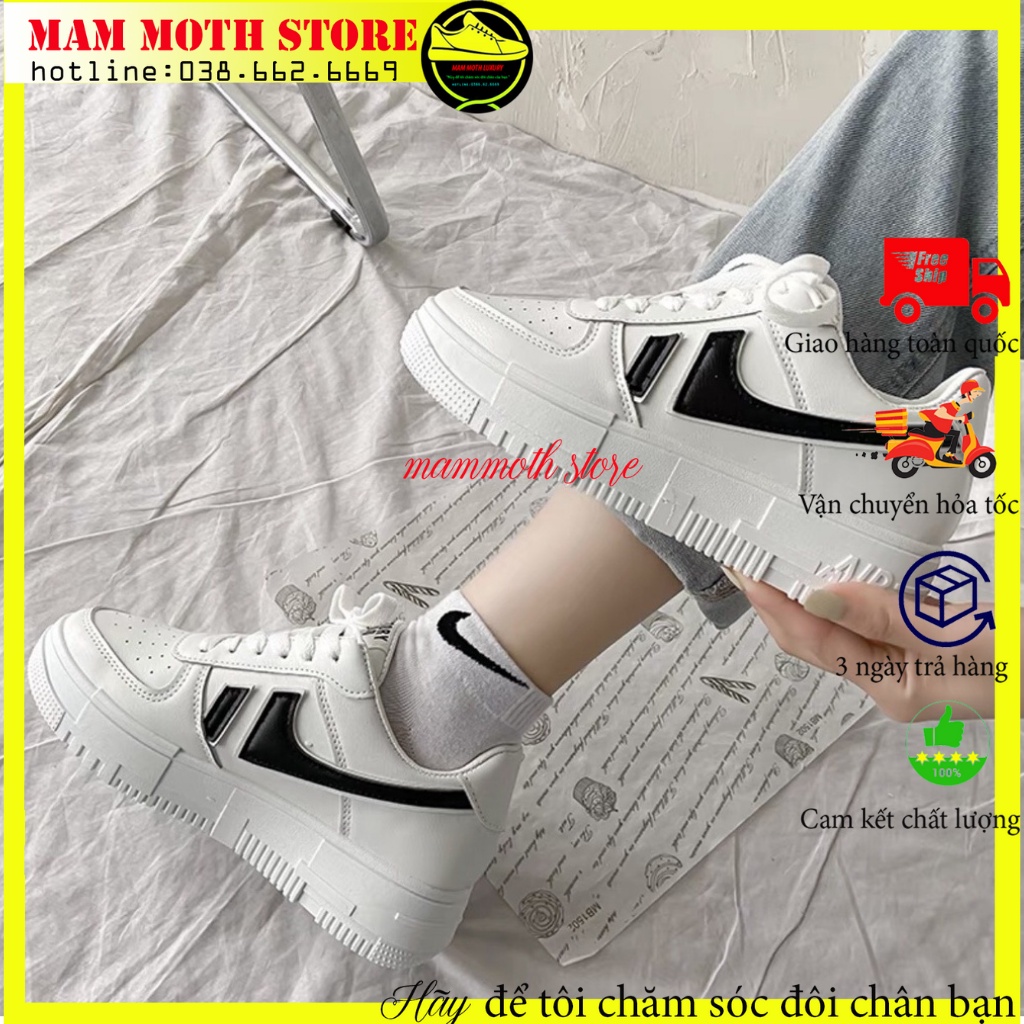 Giày thể thao nữ, giày af1 ulzang bàn trung hàng 11 full size nữa đủ 3 màu đẹp sh