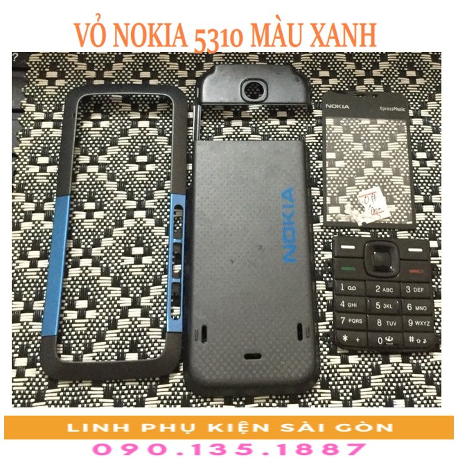 VỎ NOKIA 5310 MÀU XANH