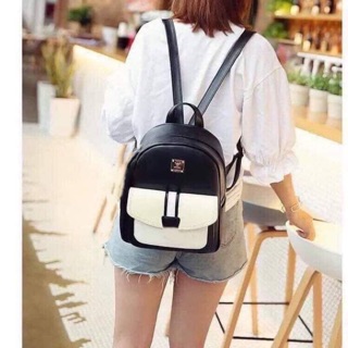 Balo Thời Trang Da Mini 2 Sọc