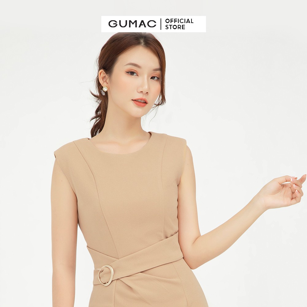 [Mã MABR07062 giảm 8% tối đa 50K đơn từ 249K] Đầm body nữ quyến rũ sát nách GUMAC nhiều màu, trẻ trung DB580 | BigBuy360 - bigbuy360.vn