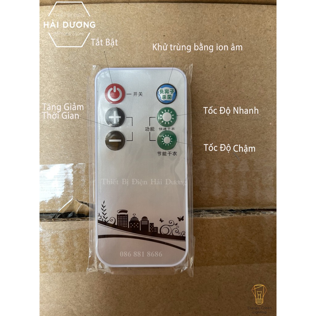 Tủ Sấy Quần Áo 2-3 Tầng Thông Minh Sấy Khô Thế Hệ Mới Có Điều Khiển Từ Xa - Có Thể Gấp Gọn