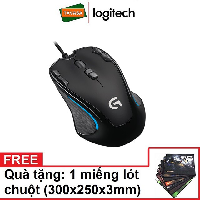 Chuột Game Thủ Logitech G300S - Tặng lót chuột game R8 cỡ lớn
