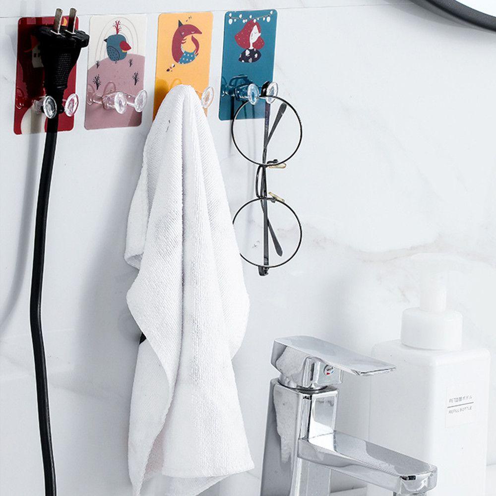 Set 4 Móc Dán Tường Treo Phích Cắm Điện Đa Năng