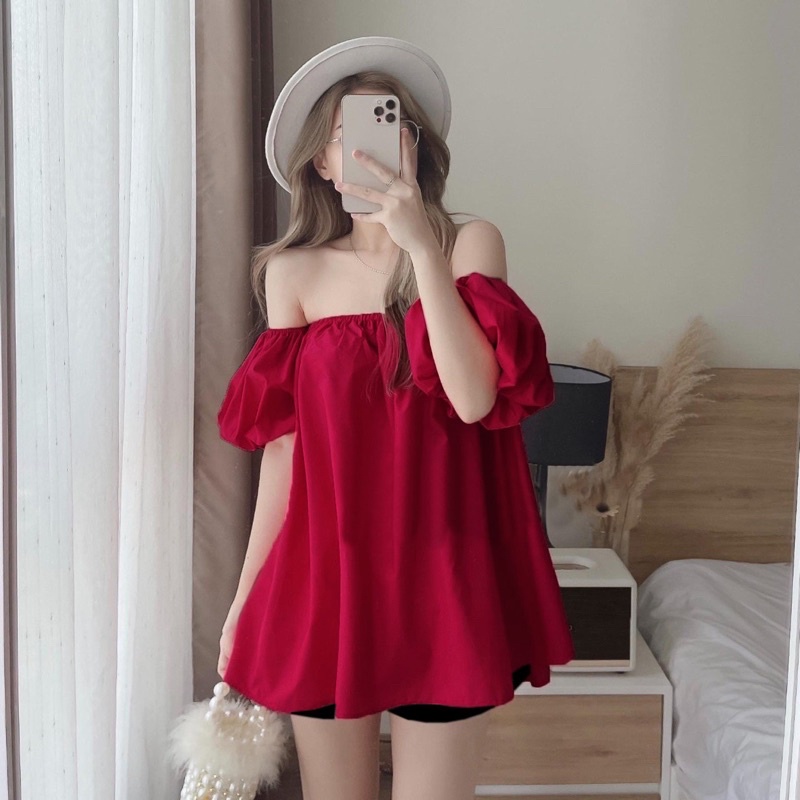 Áo kiểu bệc vai bigsize 50 đến 90kg(M/L/Xl/Xxl)