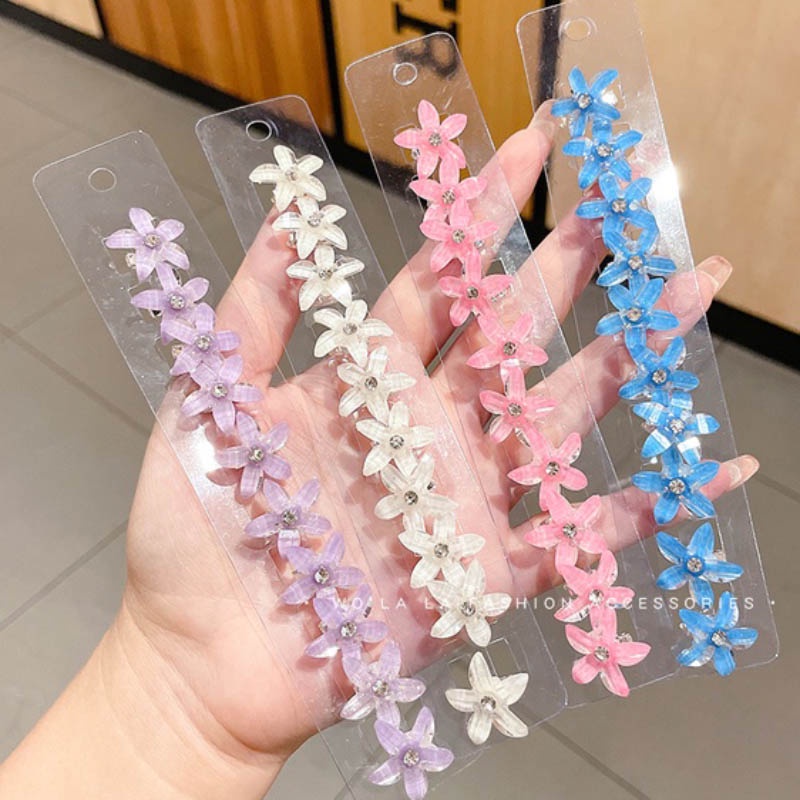 10 Kẹp Tóc Hình Hoa Phong Cách Hàn Quốc Mới