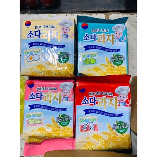 [4 vị] Bánh quy soda ăn kiêng JK Hàn Quốc 420g hsd 2022