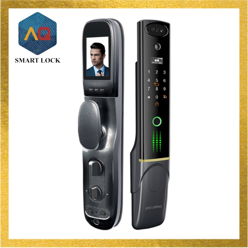 Khóa Cửa Vân Tay - Khóa Vân Tay Thông Minh AQ1 Kiểu Dáng Sang Trọng Với Các Tính Năng Mở Cửa Hiện Đại - Bảo Hành 1 năm