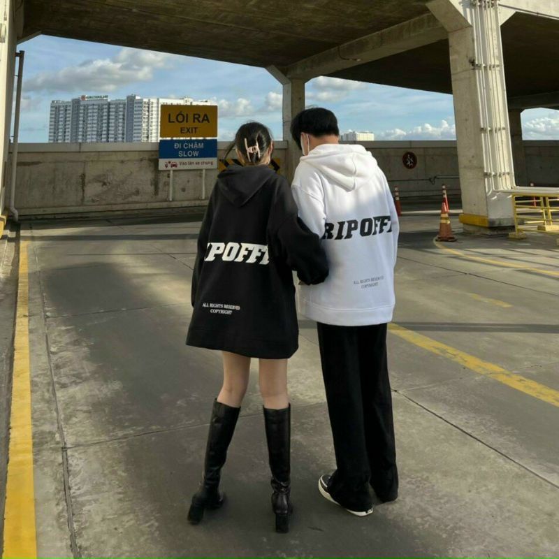 Áo khoác Hoodie RIPOFF form rộng nam nữ unisex chất nỉ bông - sayhey clothing
