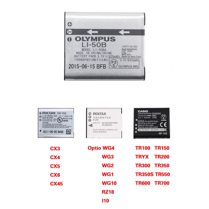 Bộ Sạc Pin Máy Ảnh Olympus li50b tg850 SP720 820VR350 SZ31 XZ1