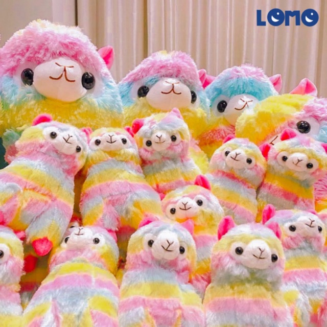 Gấu Bông Mipan Alpaca Cầu Vồng| Lomo Home |