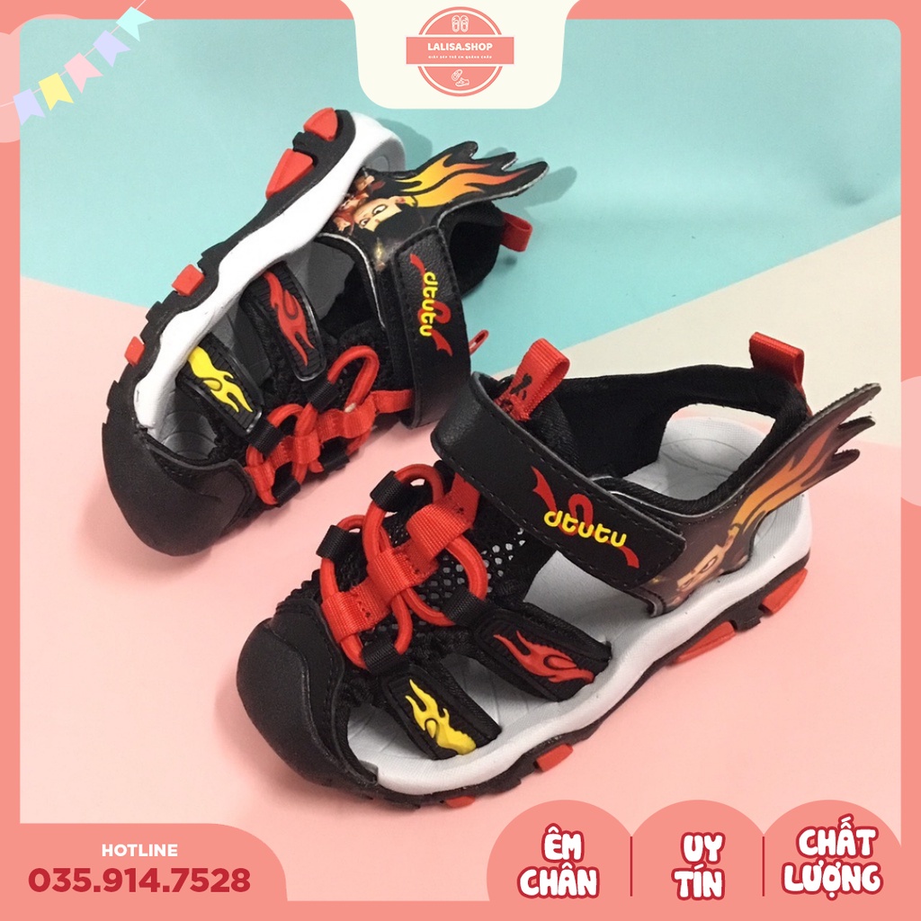 [Hàng chính hãng] Dép Sandal Rọ Bé Trai Hình NaTra, Dép Quai Hậu Thời Trang Phong Cách LALISA, Size từ 22-30, R21