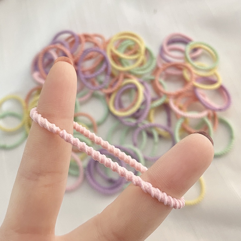 Dây buộc tóc màu sắc ngọt ngào đơn giản thời trang dành cho bé gái