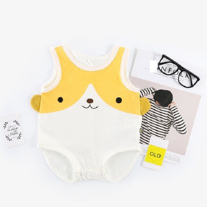 [ Vải Chất Lượng Cao ] Body Sát Nách cho bé chất Cotton Mềm Mịn Body Sơ Sinh Bé Trai Bé Gái Siêu Dễ Thương